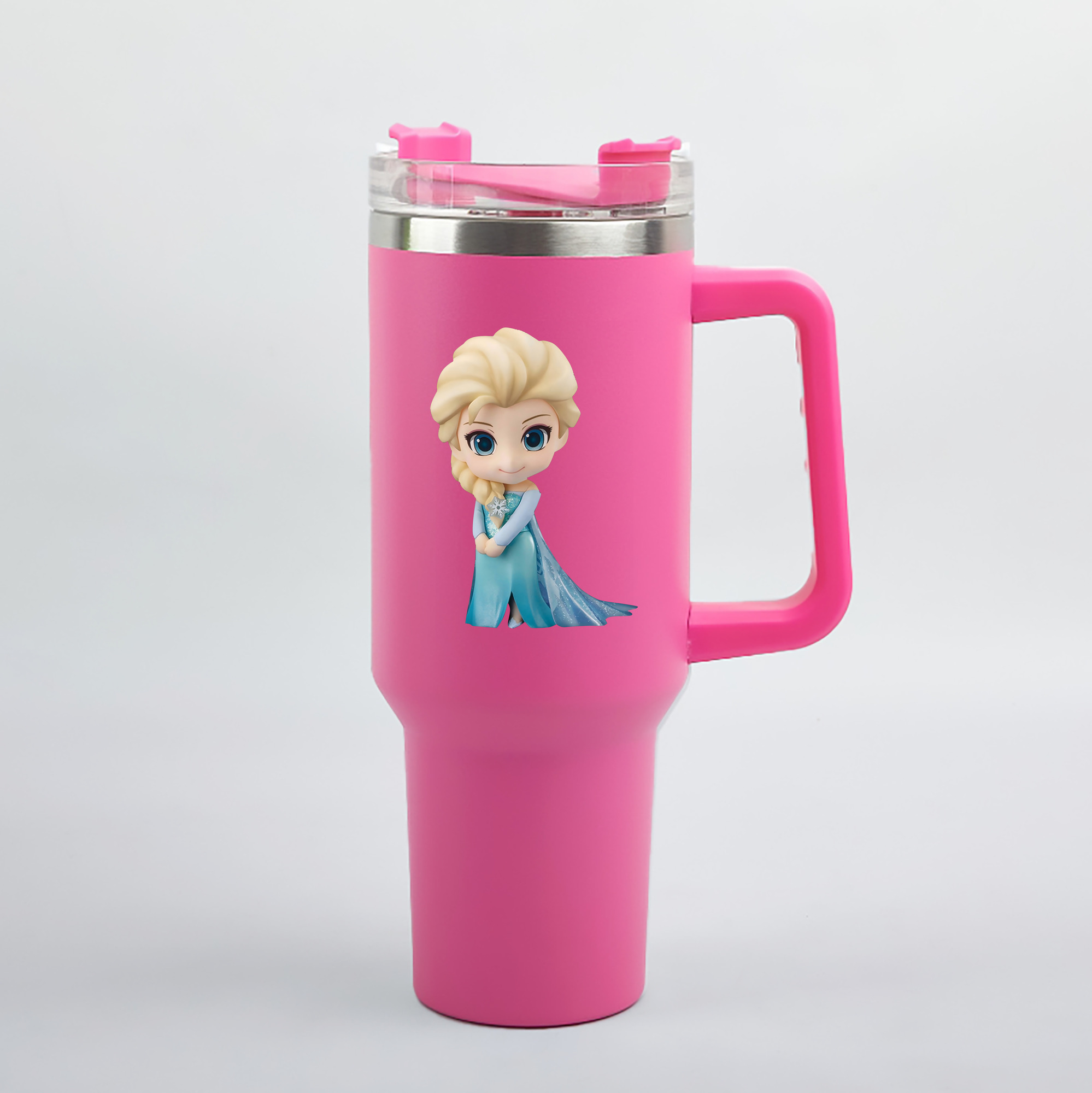 （画像用） アナと雪の女王 アンナ エルサ Frozen Anna Elsa 1200mL車用タンブラー（カラープリント）
